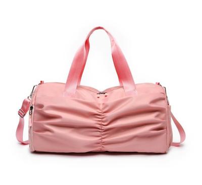 China Hot Selling Waterproof Personalized Wholesale Custom Logo Duffel Bag Eco-Friendly Raw Large Cheap Pink Travel Bag for sale