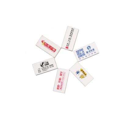 China Environmentally Friendly Custom Wide Eraser Organization UV Printing Soft Rectangle LOGO Gift TPR/PVC School Office Use Pencil Eraser for sale