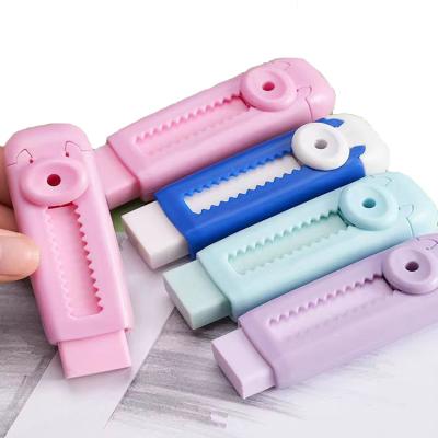 China Push-Pull Expandable Eraser Logo Sketch Pencil Eraser Slag Customizable Environmentally Friendly Fun Free for sale