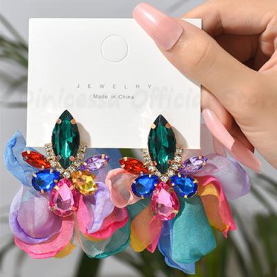 China MC-44 Fashion CLASSIC Jewelry 2022 Wholesale Women Accessories Bulk Wholesale Handmade Rhinestone Fancy Earrings For Women for sale