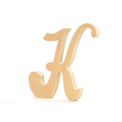 China US Customized Bold Letter Numbers DIY Wooden Home Decoration Love for sale