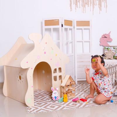 China Europe wonder space kids playhouse, 100% non-toxic material for boys and girls, safe wooden structure for sale