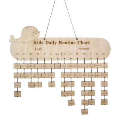 China Europe Kids Reward Chart Daily Running Responsibility Chart For Wall for sale