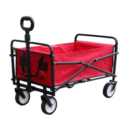 China Easy and Convenient Outdoor Hand Push Outdoor Camping Picnic Camper Cart Folding Cart Trailer Shopping Fishing Stall Groceries for sale