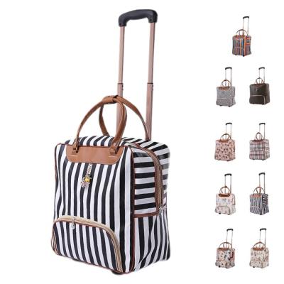 China Durable Travel Packing Cubes Korean Version Of PU Leather Update Version Of Retro Trolley Bag Travel Suitcase Hand Trolley Bag Boarding Trolley Case for sale