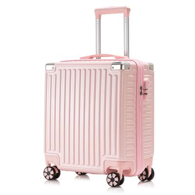 China Durable Travel Packing Cubes Luggage Sets Small 18 Inch Trolley Case Wheel Male Female Universal Travel Box Cool Small Boarding Zipper Business Sets for sale