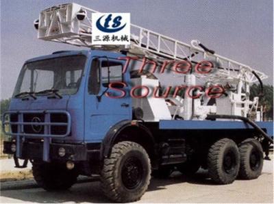 China Truck mounted drilling rig in desert prospecting for sale