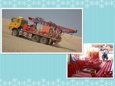 China Truck mounted drilling rig testing in desert TST-150 for sale