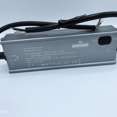 China LED Lighting SPG200-12/24A Constant Voltage 12V/24V Waterproof Led Driver for sale