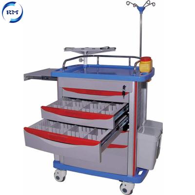 China Sufficient supply of latest version of modern medical trolley emergency trolley supply long term medical trolley and fast delivery for sale