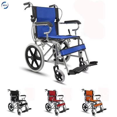 China Hospital Factory Wheelchair Portable Lightweight Price Foldable Wheelchair For Handicapped for sale