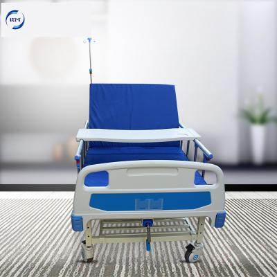 China Cheap OEM Factory Price Hospital Clinic Single Crank Manual Medical Hospital Bed for sale