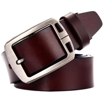 China Wholesale Custom High Quality Boutique Super Strong Cowhide High Male Leather Belt for sale