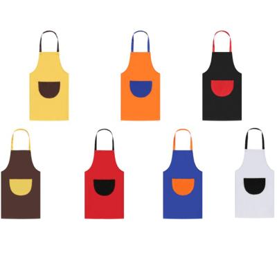 China Hot Selling Apron Wholesale Chef PVC Long Work Aprons Cleaning Kitchen With Pockets Custom Aprons for sale