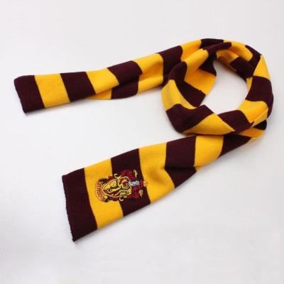 China Polyester Wholesale Harry Potter Style Popular Student Fashion Knit Scarf for sale