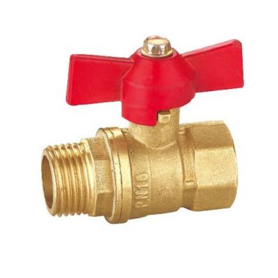 China General High Quality Butterfly Handle Male Female Ball Valves Forged Brass Ball Valve for sale