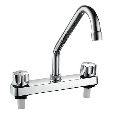 China Quick Free Water Faucet Basin Faucets Two Hole Faucet Electric Plastic Lavatory Faucet for sale