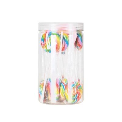 China Natural Colorful Hard Halal Lollipop Spinning Round 15g Colorful Swirl Soft Lollipop In Box for sale