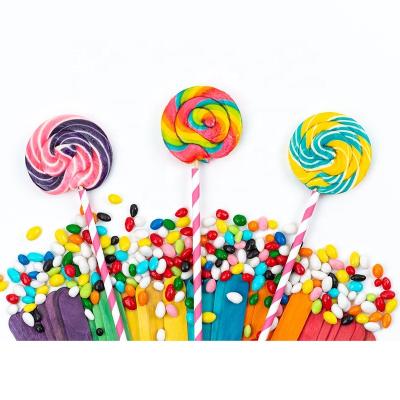 China Products Natural Halal Handmade Hard Candy Colorful Rotating Lollipop for sale