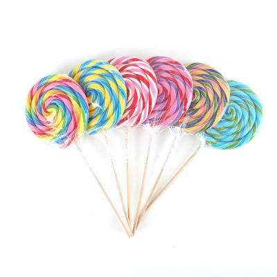 China 250g Natural Mixed Flavor Big Giant Gift Pack Fruity Handmade Hard Lollipop Candy At OEM Service for sale