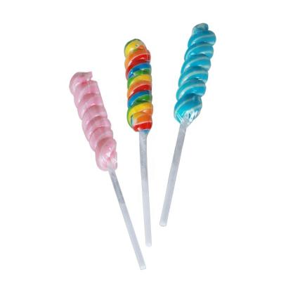 China 24pcs Mini Twisty Lollipops Colorful Hard Natural Fruity Swirl Christmas Rainbow Sweet Candy In Box for sale