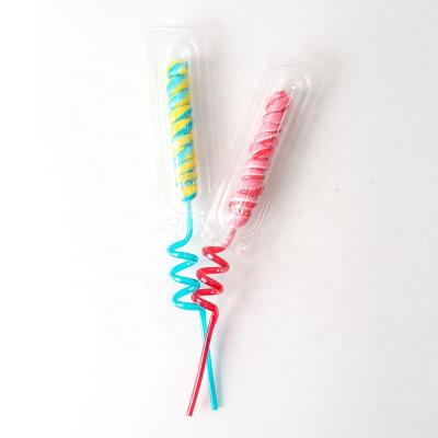 China Natural Different Size Colorful Fruit Flavor Solid Hard Lollipops With Straw Sticks Hard Candy Sweets for sale