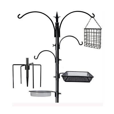 China Stocked Most Popular Metal Bird Feeder Hanger Outdoor Wild Bird Attraction Feeding Station For Sale for sale