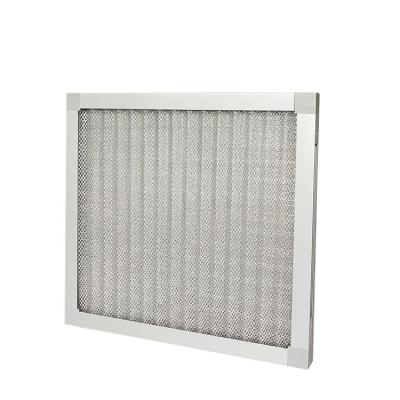 China Industrial Primary Metal Mesh Factory Panel Washable Pleated Aluminum Air Conditioner Filter for sale