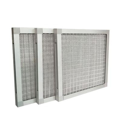 China Pre Size Industrial Factory Shape OEM Filter Metal Wire Washable Air Conditioner Filter Mesh for sale