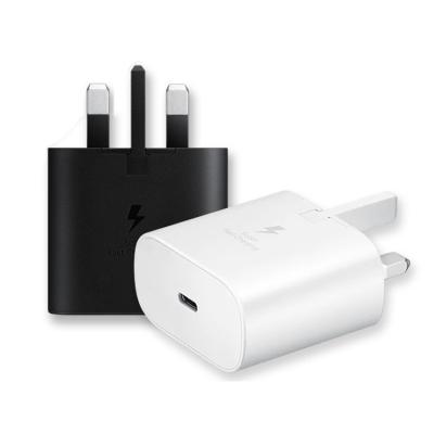 China Directly Pluggable UK Mobile Phone For Samsung S21 / Note10 / Note20 / S20 / PD25W Super UK Charger for sale