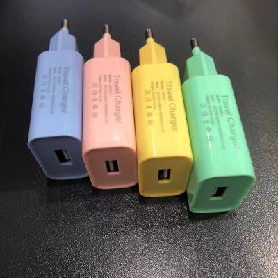 China Multicolor Green Yellow Rose Red Cell Phone Wall Charger For Cell Phone OEM Different Color Travel Chargers for sale