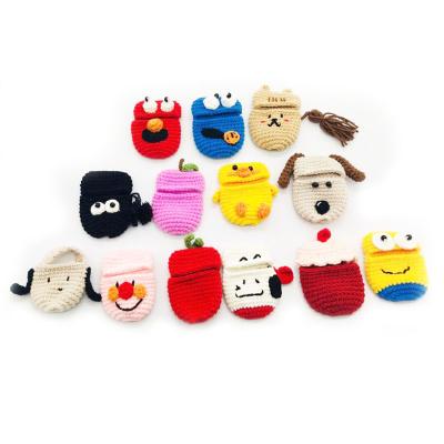 China Cute Christmas Gift Cartoon Knitting Case Cover For Airpods 1 2 for sale