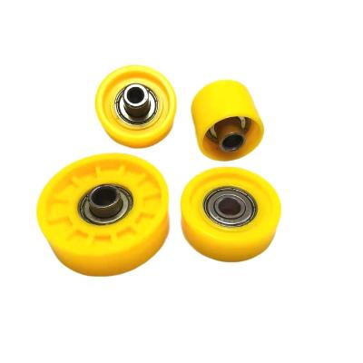 China Production Line Conveyor Roller End Conveyor Wheels Cast Rail Skate Wheel Roller Wheels Parts Carbon Steel Conveyor Rollers for sale