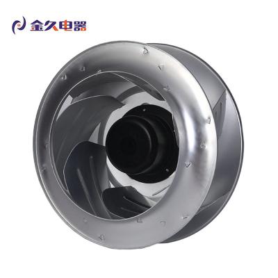 China Hotels Products 310w Requirable Low Noise Circular Backward Curved EC Centrifugal Fan Height 355mm for sale