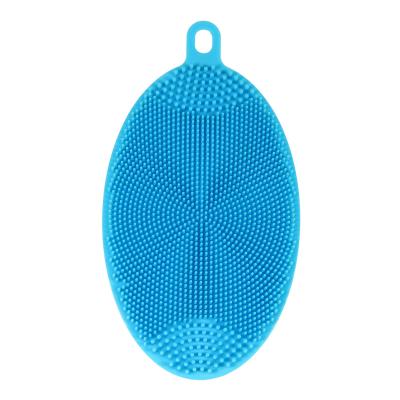 China Viable Manufacturer Direct Wholesale Waterproof Custom Silicone Scrubber Dish Sponge Brush for sale