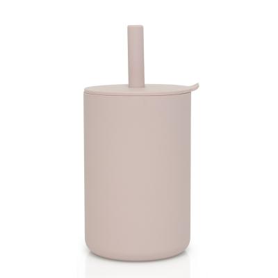 China BPA Free Unbreakable Kids Eco-Friendly Kids Straw Drinking Silicone Baby Cup for sale