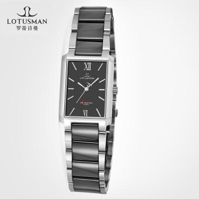 China Stainless Steel L803A.SDB LOTUSMAN Fashion Ceramic Strap Lady Quartz Watch CITIZEN Movement Brand Waterproof Material 3BAR Depth for sale