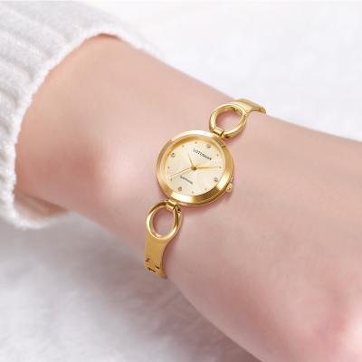 China Custom Logo Quartz Watch Bling Bling Diamond Luxury Men Fashion Wrist Watches Gold Day/Date Women Watch for sale