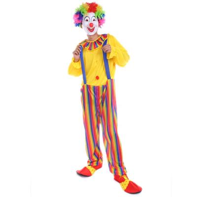 China Costume Adultme Clothes Purple Clown Circus Clown Suit Checker Professional Cartoon Clown Halloween Carnival Party Cosplay Costume for sale