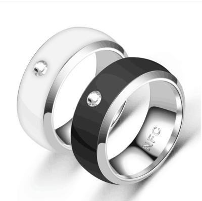 China Comfort Fit Wholesale Smart Titanium Steel Ring Jewelry Titanium Steel Smart Ring NFC Cell Phone Ring NFC Stainless Steel for sale