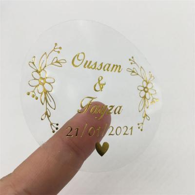 China Waterproof custom waterproof logo printing sticker clear plastic label stickers for sale