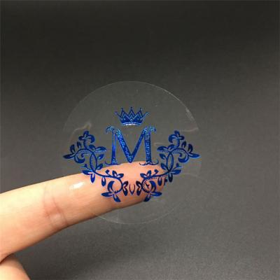 China Waterproof Sticker Vinyl Waterproof PVC Die Cut Print Custom Transparent Logo Label for sale