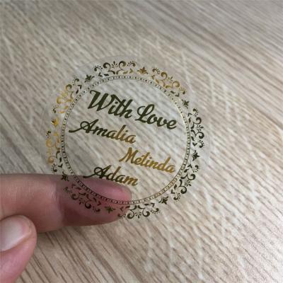 China 2021 hot sale label bottle brand logo waterproof custom printed stickers waterproof adhesive round sticker for sale