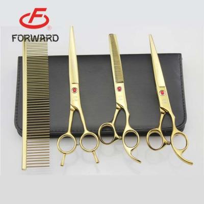 China Durable Stainless Steel Pet Grooming Scissors Dog Grooming Scissors Set for sale