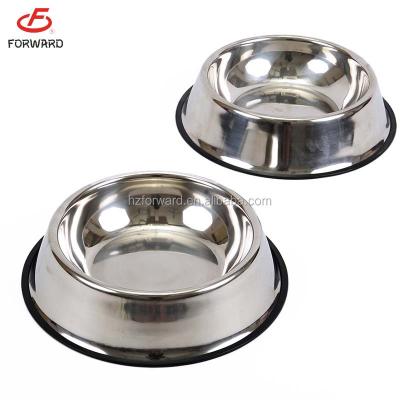 China Sustainable Dog Food Bowl Stainless Steel Animal Bowl For Home Use for sale