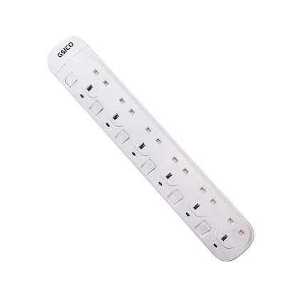 China Residential / General Purpose China Manufacturer 6 Strip UK 13A Electric Power Extension Socket Outlet for sale