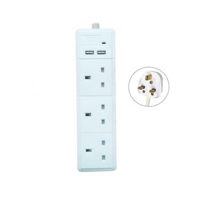 China Factory Three Ways Residential/General Purpose USB GCC Approved Gmark ABS/PC Driver Cable Power Strip Extension Material Pure Copper Plug for sale