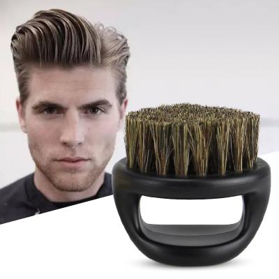 China Wholesale Natural Oval Natural Hair Beard Brush Boar Bristle Hair Beard Shaving Brush Personal Care For Men for sale