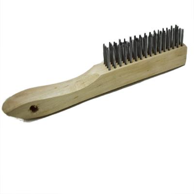 China Steel Wire Top Quality Widely Used Popular Product Wooden Handle Wire Weed Brush for sale