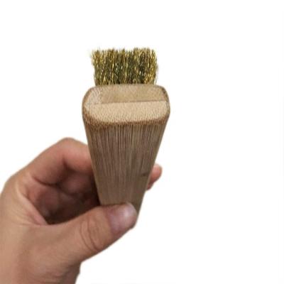 China Bristle Stainless Steel Wire Brush Stiffens Handle Plastic Jewelry Woodworking Craft Metal Cleaning for sale